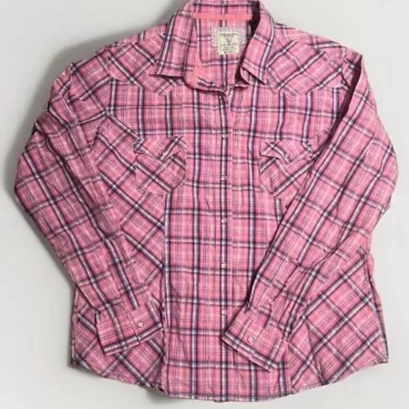 Panhandle Tops - Panhandle  Rough Stock Western Snap Button Shrit
